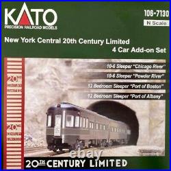 KATO 1067130 N New York Central 20th Century Limited NYC 4 CAR SET 106-7130
