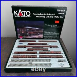 KATO 106-068 Pennsylvania Broadway Limited 10-Car Passenger Set N-SCALE