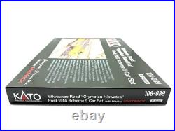 KATO 106-089 N Scale Milwaukee Road Olympian Hiawatha 9-Car Passenger Set