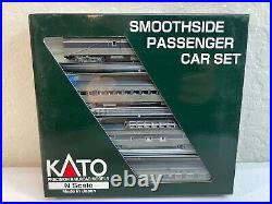 KATO 106-1106 SMOOTHSIDE PASSENGER CAR Southern Pacific-1N Gauge Model 4CAR SET