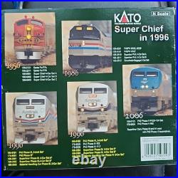 KATO #106-3502 N scale Amtrak Superliner Passenger Car Phase? Set B 4x Trains