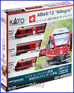 KATO 10-1273 Rhaetian Bahn ABe8 / 12 (Alegra) 3Cars Set Via DHL From Japan