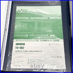KATO 10-562 Orient Express'88 N Scale 6-Car Add-On Passenger Set NIOE Used