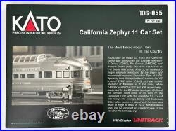 KATO N 106-055 California Zephyr 11 CAR PASSENGER SET WithDISPLAY UNITRACK KATO N 106-055 California Zephyr 11 CAR PASSENGER SET WithDISPLAY UNITRACK