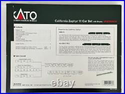 KATO N 106-055 California Zephyr 11 CAR PASSENGER SET WithDISPLAY UNITRACK KATO N 106-055 California Zephyr 11 CAR PASSENGER SET WithDISPLAY UNITRACK