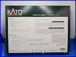 KATO N 106-055 California Zephyr 11 Car Passenger Set Tested Used Very Good