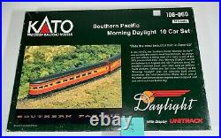 KATO N 106-060 Southern Pacific Morning Daylight 10 Car Passenger Set