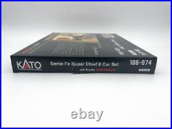 KATO N Santa Fe Super Chief 8 Car Passenger Set, Unitrack Train 106-074