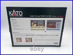 KATO N Santa Fe Super Chief 8 Car Passenger Set, Unitrack Train 106-074