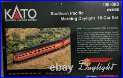 KATO N Scale 106060 SOUTHERN PACIFIC MORNING DAYLIGHT 10 CAR PASSENGER COACH SET