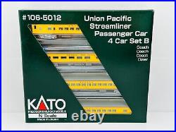 KATO N Scale Train STREAMLINER PASSENGER CAR Set B UNION PACIFIC #106-5012 NIB