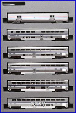 KATO N gauge Amtrak Superliner 6 Passenger Car set 10-1789 Model Railroad Train