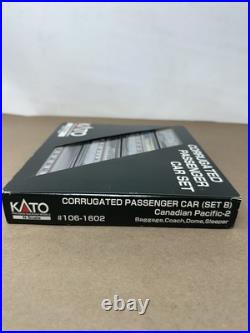 KATO N scale #106-1502 CORRUGATED PASSENGER CAR SET (SET A) 4 Car Set Japan Rare KATO N scale #106-1502 CORRUGATED PASSENGER CAR SET (SET A) 4 Car Set Japan Rare