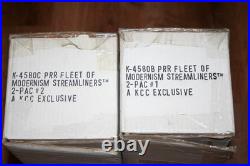 K-Line K4580 Streamliners 4 car Passenger Set Pennsylvania Fleet of Modernism