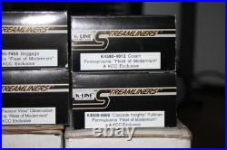 K-Line K4580 Streamliners 4 car Passenger Set Pennsylvania Fleet of Modernism