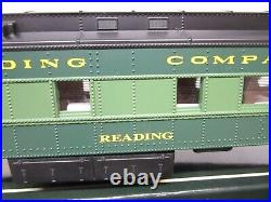 K-Line O Scale Heavyweight Reading Passenger Car Set of 4 OB Interior & Lights