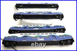K-line, 21, 4 Cars, K-4636K, VRE Illuminated Passenger 4-Car Set, C-9, NIB