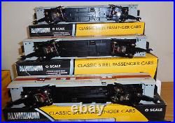 K-line K-4638b C Lackawanna 15 Aluminum Passenger 6 Car Set Pack O Scale Train
