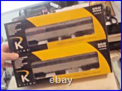 K-line. Long Island. Streamliner Coaches. 2-car Passenger Set. Lot Of 2