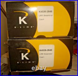 K-line. Long Island. Streamliner Coaches. 2-car Passenger Set. Lot Of 2