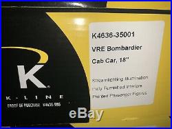 K-line Vre 18 Bombardier Commuter Passenger Car Set New
