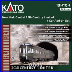 Kato 1067130-1 20th Century Lmtd Add-On Passenger Car Set New York Central (4) N