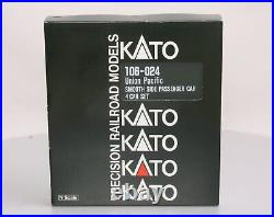 Kato 106-024 N Scale Union Pacific Smooth-Side 4-Car Passenger Set NIB