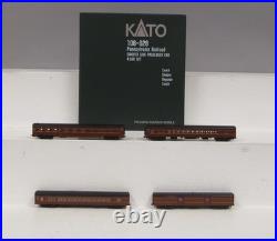 Kato 106-028 N Scale Pennsylvania 4-Car Smooth Side Passenger Set EX/Box