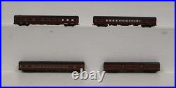 Kato 106-028 N Scale Pennsylvania 4-Car Smooth Side Passenger Set EX/Box