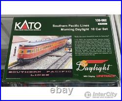 Kato 106-062 N Morning Daylight 10 Car Passenger Set Southern Pacific (SP) Dayli Kato 106-062 N Morning Daylight 10 Car Passenger Set Southern Pacific (SP) Dayli