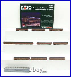 Kato 106-068 Pennsylvania Broadway Limited 10-Car Passenger Set LN/Box