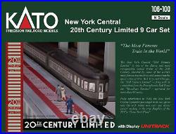 Kato 106-100 N New York Central 20th Century Limited Passenger Car (Set of 9)