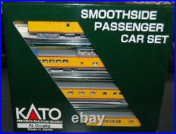 Kato-#106-1102 N-Scale 4 car Union Pacific Smoothside Passenger car (Set B)