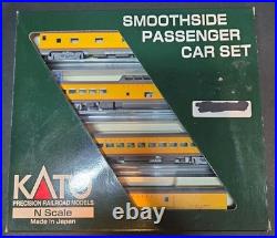 Kato 106-1102 Smoothside Passenger Car Set B Union Pacific-2 4 Car Set N Scale