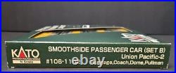 Kato 106-1102 Smoothside Passenger Car Set B Union Pacific-2 4 Car Set N Scale