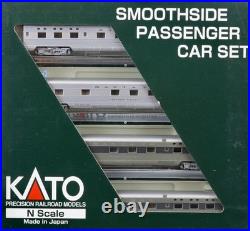 Kato #106-1401 Smothside Passenger Car Set E Santa Fe Pullman NEW