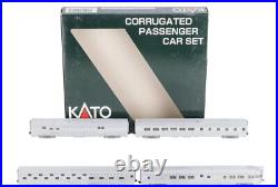 Kato 106-1503 N CB&Q Corrugated 4-Car Passenger Set LN/Box