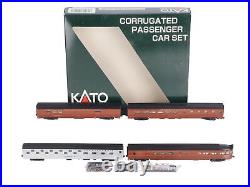 Kato 106-1504 N Pennsylvania Corrugated Passenger Cars (Set of 4) LN/Box