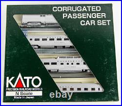 Kato 106-1605 Corrugated Passenger 4 Car Set B CB&Q 1160 N Scale Model Train