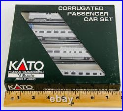 Kato 106-1605 Corrugated Passenger 4 Car Set B CB&Q 1160 N Scale Model Train