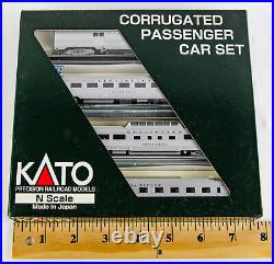 Kato 106-1606 Corrugated Passenger 4 Car Set B CB&Q 1160 N Scale Model Train