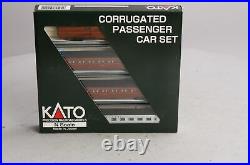 Kato 106-1702 N Scale Pennsylvania Corrugated Passenger Cars (Set of 4) LN/Box