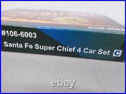 Kato # 106-6003 Santa Fe Super Chief Passenger Four Car Set C N Scale