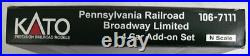Kato 106-7111 N Scale Pennsylvania Broadway Limited Passenger Car Set (Set of 4)