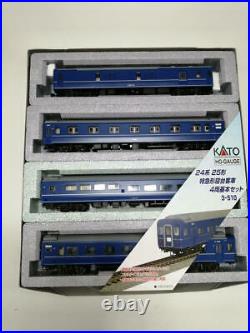 Kato Limited Express Sleeper Passenger Car 4-Car Set Ho Gauge 24 System 25 Form