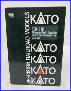Kato N Scale 106-012 Milwaukee Road Streamliner 6-Car Passenger Set Train