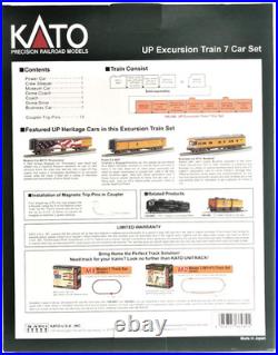 Kato N Scale 106-086 UP Union Pacific Excursion Train 7-Car Passenger Set Kato N Scale 106-086 UP Union Pacific Excursion Train 7-Car Passenger Set