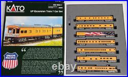 Kato N Scale 106-086 UP Union Pacific Excursion Train 7-Car Passenger Set LN