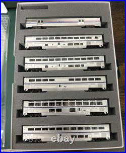 Kato N Scale #10-1789 Amtrak Superliner I Phase VI 6 Car Passenger Set 1160 NIB