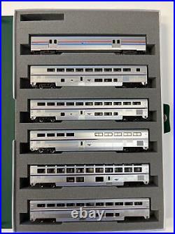 Kato N-Scale Amtrak Superliner Phase VI 6-Unit Bookcase Set Passenger Car